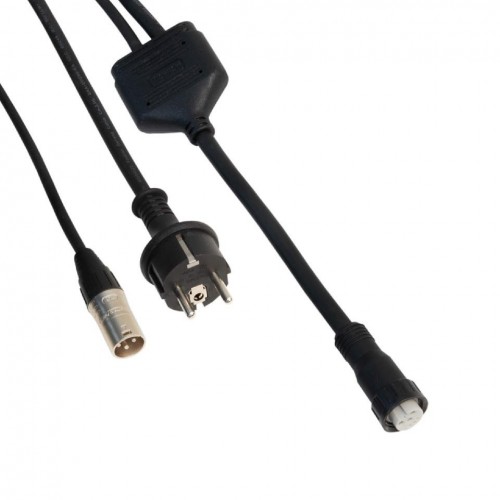 CABLE ADAPTADOR 1xSHUKO + XLR IN A HIBRIDO OUT IP-67