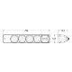 EXTLine134B ALTAVOZ COLUMNA 4x4\"+1\" 130W 100V/ 8ohm IP-56