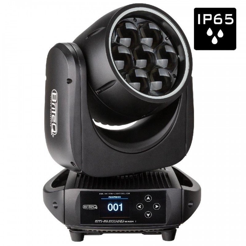 BTI-BLIZZARD WASH1 CABEZA MÓVIL LED WASH IP-65 7 x40W RGBL BRITEQ