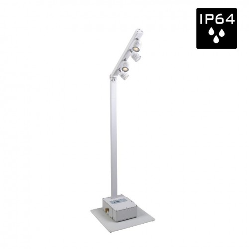 BTI-AKKUPOLE WHITE POSTE ILUMINACIÓN LED 4x5W IP-64 BATERÍA DMX BRITEQ