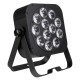 LED PLANO12-6in1 FOCO LED PLANO NEGRO 12x20W RGBLA+UV JB SYSTEMS