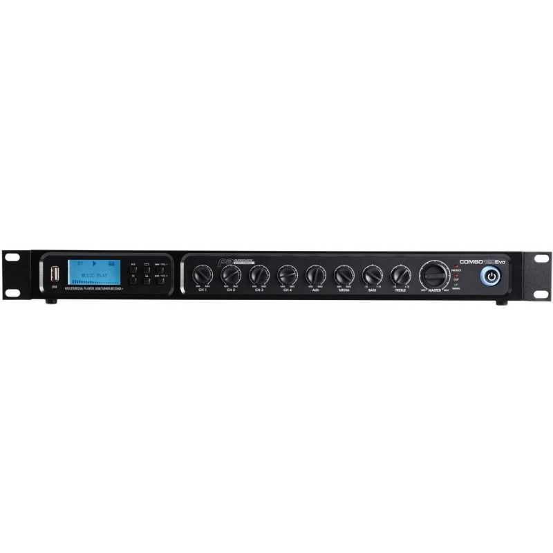 COMBO120Evo MEZCLADOR / AMPLI/ 120W 100V RADIO / USB /BT AUDIOPHONY