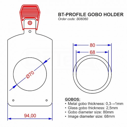 BT-PROFILE GOBO HOLDER BRITEQ