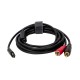 CONVERTIDOR DIGITAL- ANALOGICO USB-C A 2 RCA 2m HILEC