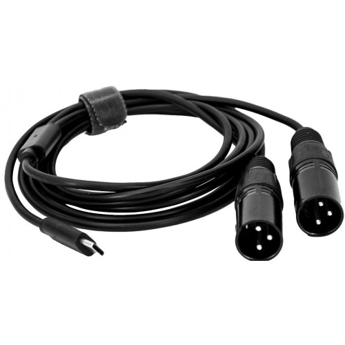 CONVERTIDOR DIGITAL- ANALOGICO USB-C A 2 XLR MACHO 2m HILEC