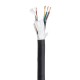 HYBCAB-315-50M CABLE DMX + POWER 3x1,5 mm² - Rollo de 50 m - Negro