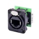 NE8FDP-B CONECTOR RJ45 CAT5 HEMBRA NEGRO NEUTRIK