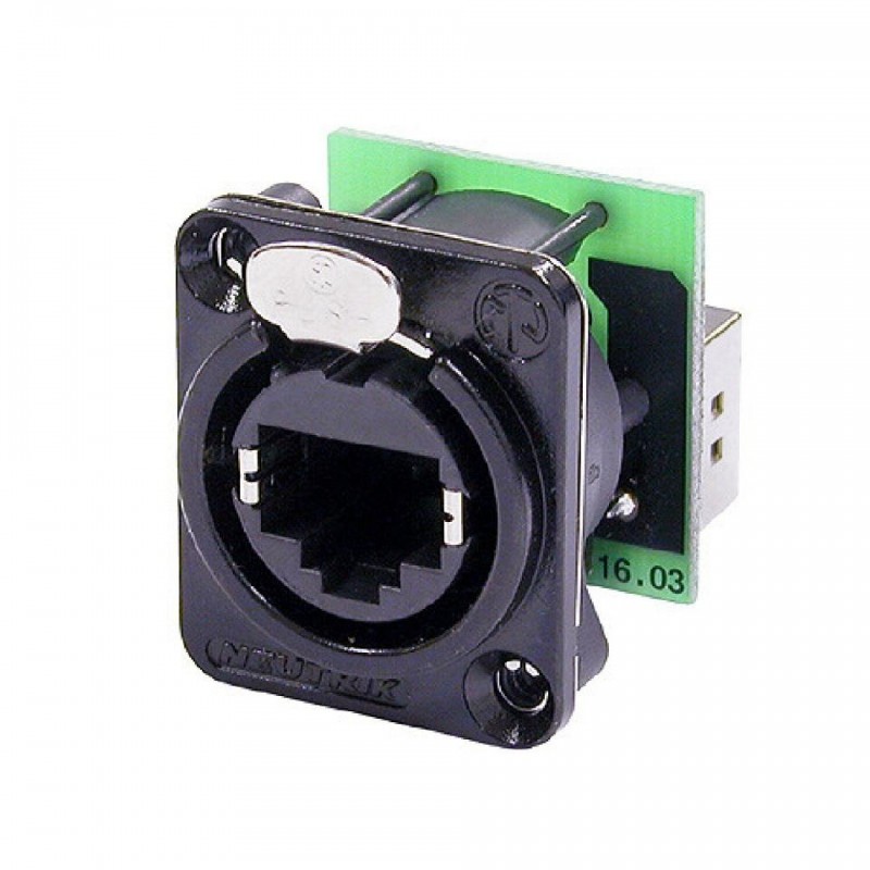 NE8FDP-B CONECTOR RJ45 CAT5 HEMBRA NEGRO NEUTRIK