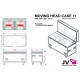 MOVING HEAD CASE 11 - RACK PARA 2 x  BTI-BLIZZARD WASH2 BRITEQ