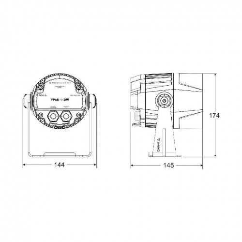 FOCO ARQUITECTURAL VPAR-40DW  IP66 1 X 40W 2900–5800K 10°/12°/26°