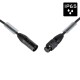 CABLE DMX XLR MACHO A XLR HEMBRA 3m IP-65 HILEC