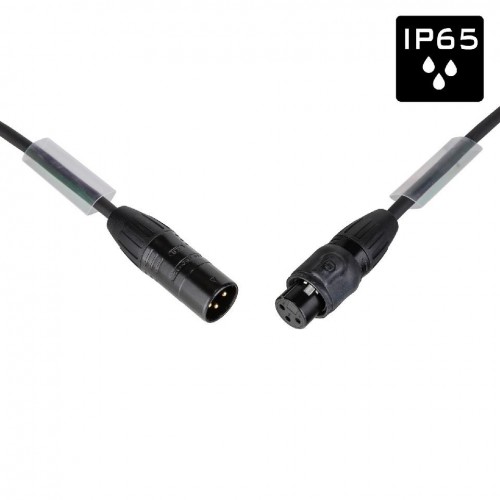 CABLE DMX XLR MACHO A XLR HEMBRA 5m IP-65 HILEC