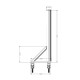 BRAZO EXTENSIBLE PARA TRUSS 50cm SWL 60kg - PLATA CONTESTAGE