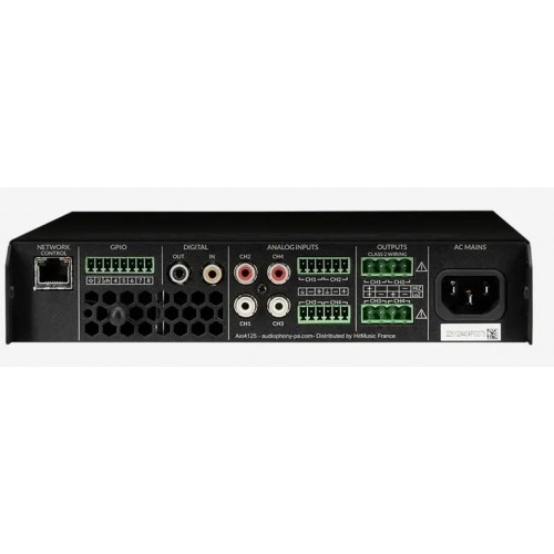 AIO4125 MATRIZ AUDIO AMPLIFICADA 4 x 125 W
