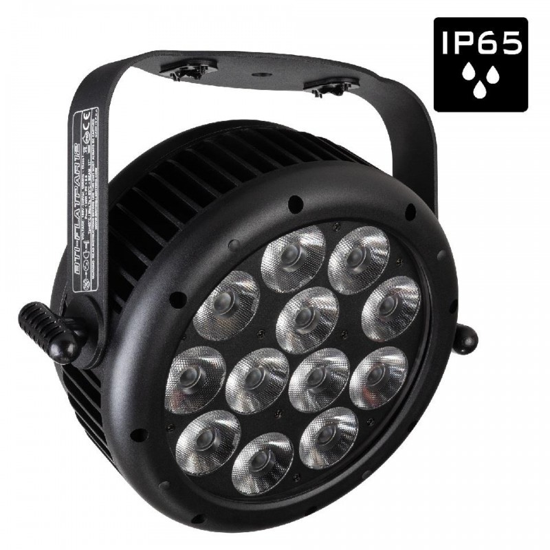 BTI-FLATPAR 12 FOCO PLANO IP65 12 LED RGBAL+UV 20 W BRITEQ