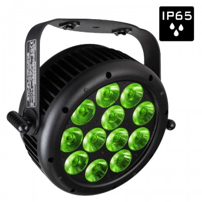 BTI-FLATPAR 12 FOCO PLANO IP65 12 LED RGBAL+UV 20 W BRITEQ