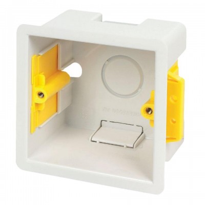 PILOT-BOX Caja cuadrada empotrada - 47 mm blanca