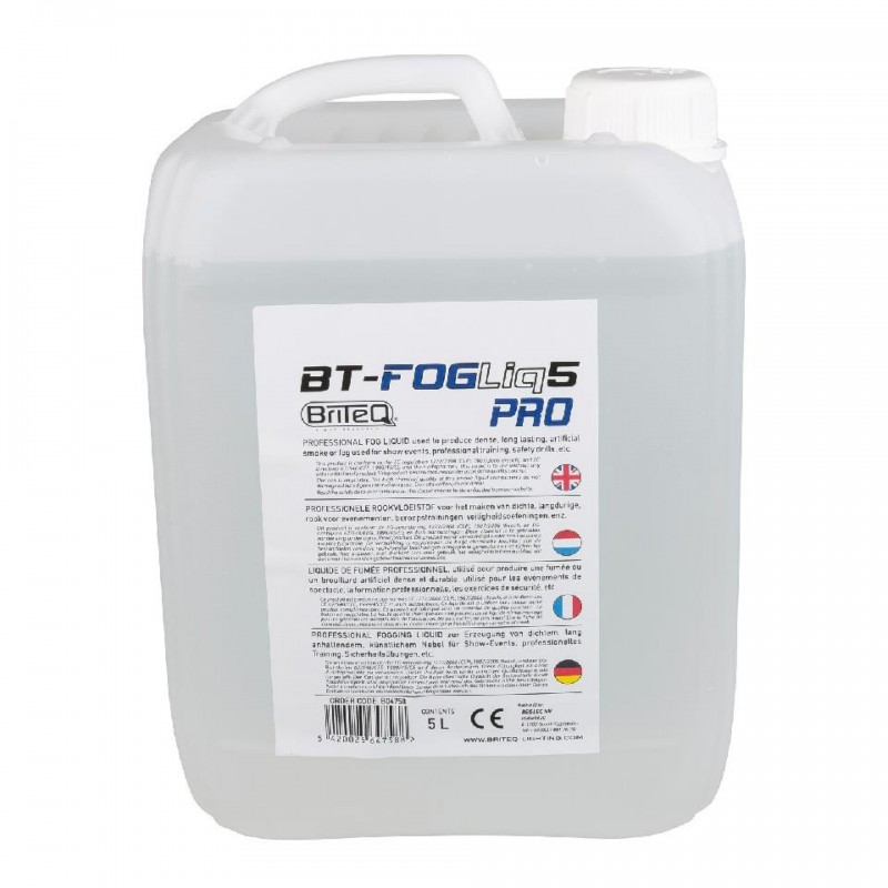 BT-FOGLIQ5 PRO2 GARRAFA LÃQUIDO HUMO 5L PRO BRITEQ