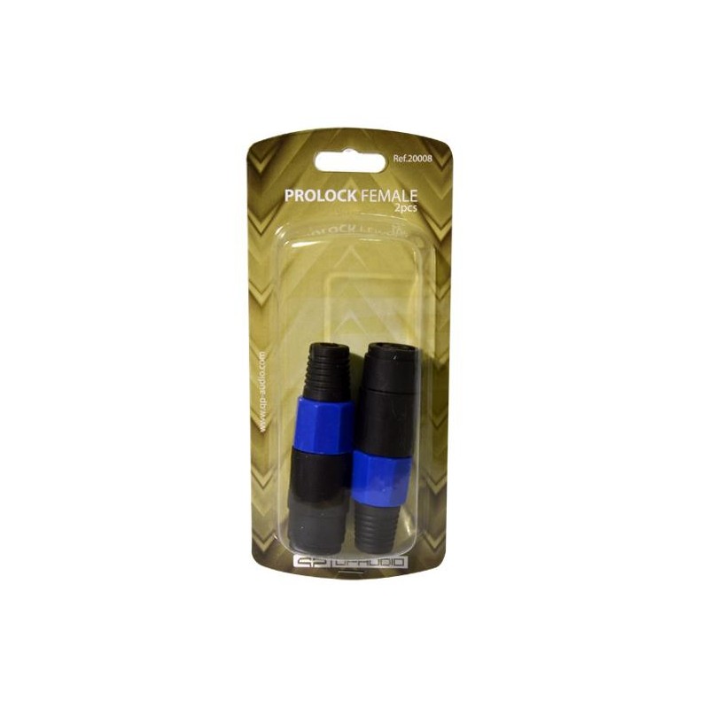 PROLOCK (SPEAKON) HEMBRA 4 PIN (2 UNID.) QP-AUDIO