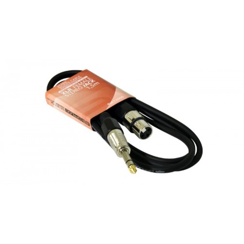 CABLE XLR HEMBRA - JACK 6.3mm ESTÉREO 1.5m QP-AUDIO