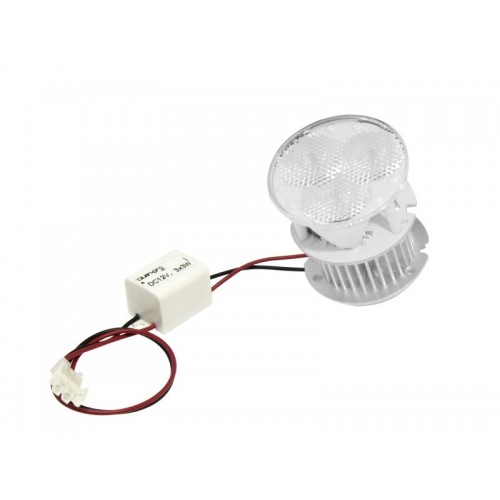 TRISPOT LED 3x3W DC700mA 12V 3200k 45º BLANCO CÁLIDO ENFOQUE DIFUSO