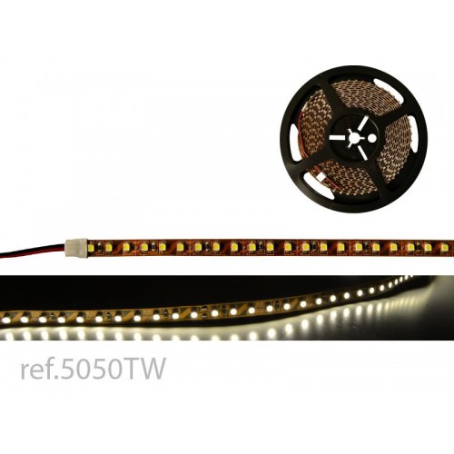 TIRA LED FLEX BLANCO CÁLIDO 5m 120 LED/m 3528 12V 3528 IP20