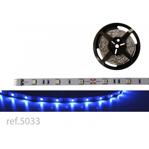 TIRA LED FLEX AZUL 5m 30 LED/m 5050 12V IP20
