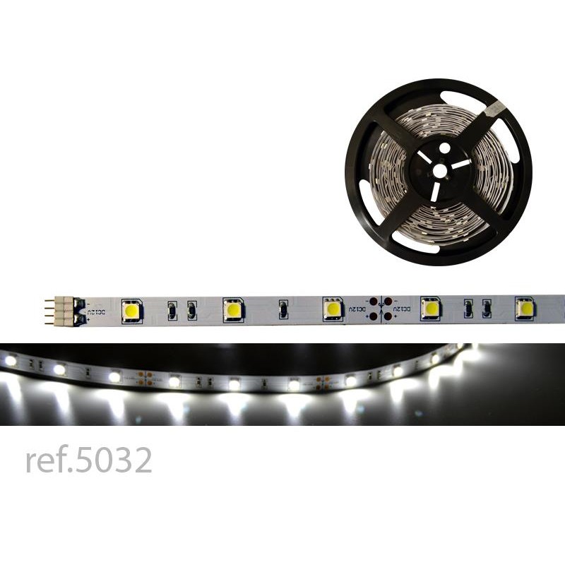 TIRA LED FLEX BLANCO FRÍO 5m 30 LED/m 5050 12V IP20