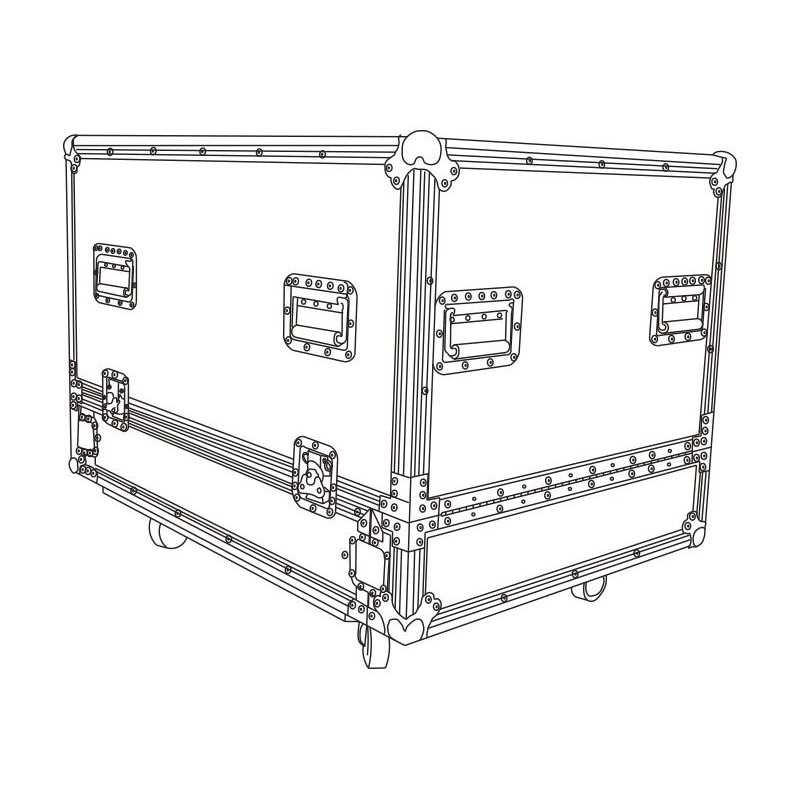 RACK TRANSPORTE 2x KLA-815B AUDIOCENTER