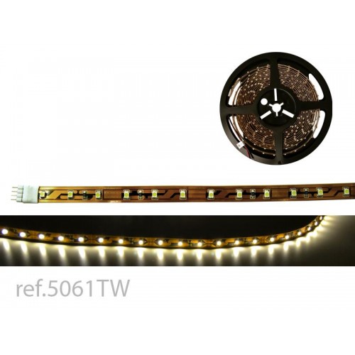 TIRA LED FLEX BLANCO CÁLIDO 5m 60 LED/m 3528 12V IP20