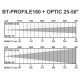 ÓPTICA 25º-50º PARA BT-PROFILE 160 BRITEQ