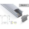 PERFIL ALUMINIO EMPOTRAR TIPO U 15mm 2m TAPA SEMI