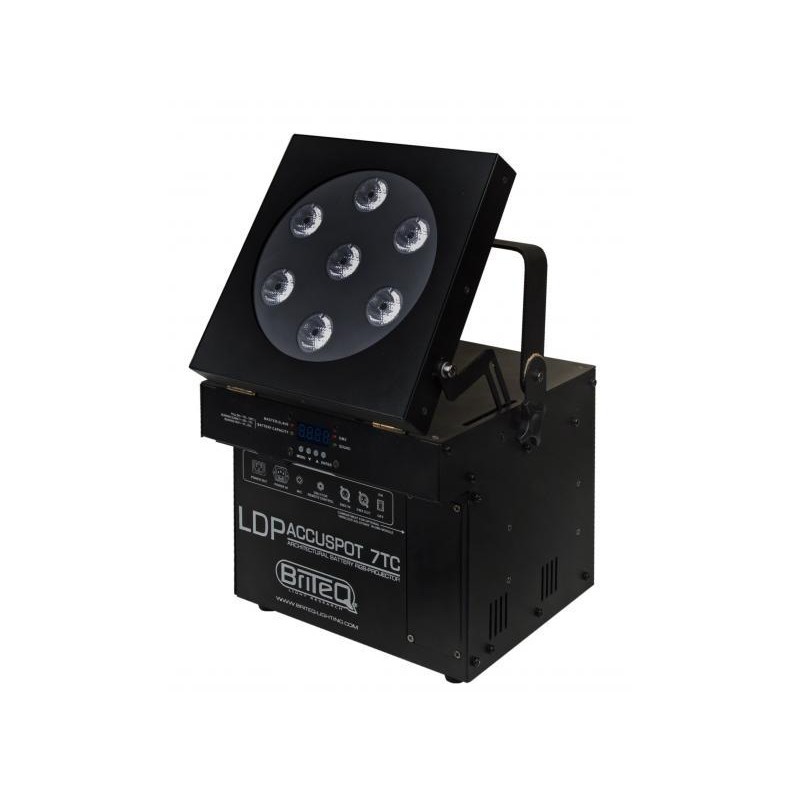 LDP-ACCUSPOT FOCO BATERÍA 7x3W  RGB BRITEQ (BATERÍA NO INCL.)