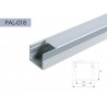 PERFIL ALUMINIO CANAL TIPO U 13mm 2m TAPA OPAL