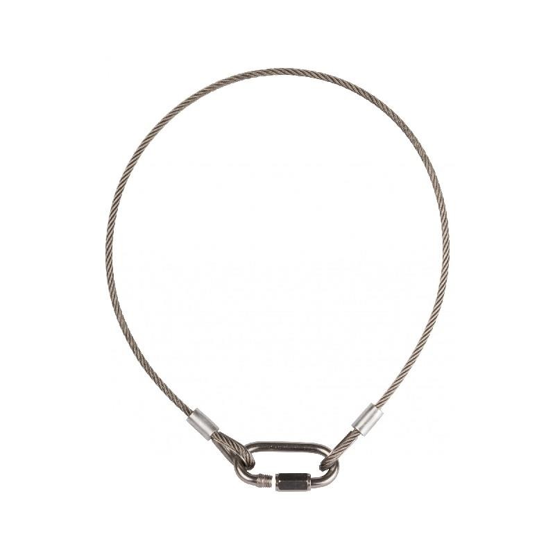 CABLE ACERO SEGURIDAD D:4mm L:60cm BRITEQ