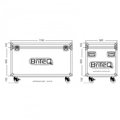 RACK CASE MATRIX5x5 BRITEQ