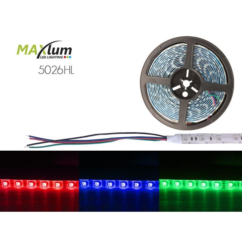 TIRA LED FLEX RGB 5m 60 LED/m 5050 24V IP65 MAXLUM