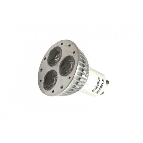 DICROICA GU-10 3x1W 220V BLANCO FRÍO 60º