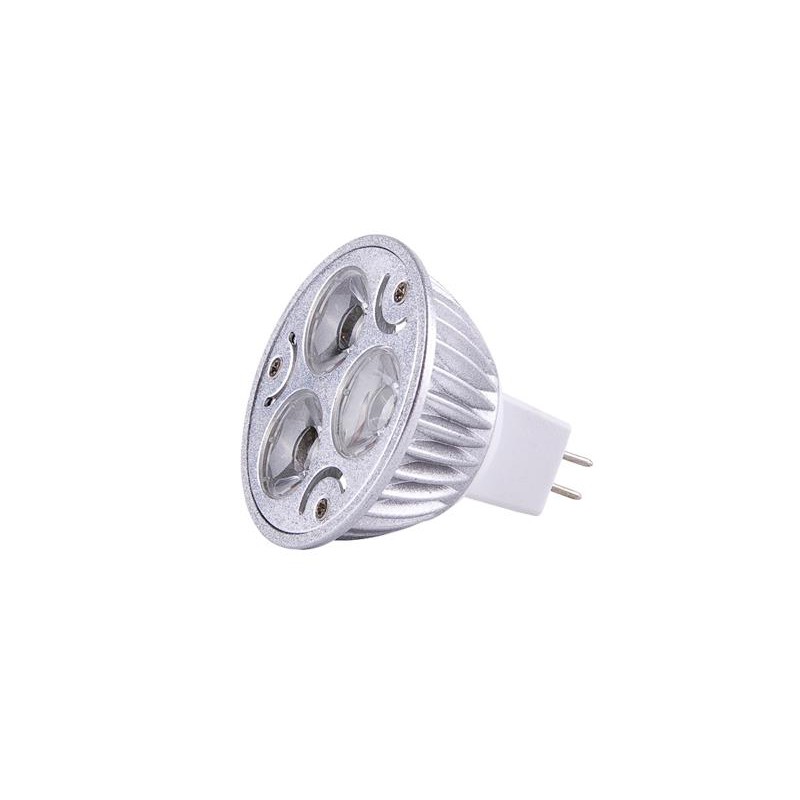 DICROICA MR-16 3x1W 12V BLANCO FRÍO 60º