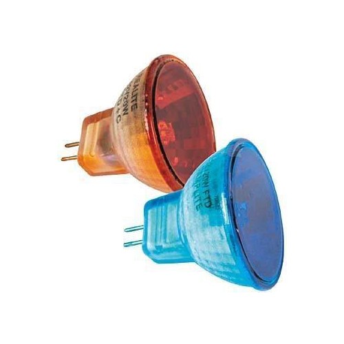 LÁMPARA DICROICA LLAMA VIRTUAL 12V 20W AZUL