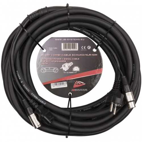 CABLE COMBI AUDIO SCHUKO / XLR 10m JBSYSTEMS