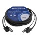 CABLE COMBI IEC H/M - XLR M/H 5m JBSYSTEMS