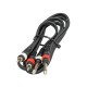 CABLE 2x RCA MACHO - 2x JACK 6.3mm MONO 3m JBSYSTEMS