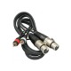 CABLE 2x RCA MACHO - 2x XLR HEMBRA 1.5m JBSYSTEMS