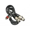 CABLE 2x RCA MACHO - 2x XLR HEMBRA 1.5m JBSYSTEMS