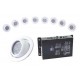 SET 8 ARILLOS  RGB + CONTROL BLANCO EUROLITE
