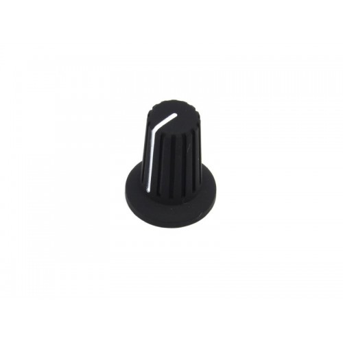 BOTON PLASTICO NEGRO POTENCIÓMETRO ROTATIVO