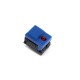 PULSADOR QP-2010 RECTANGULAR AZUL+LED ROJO
