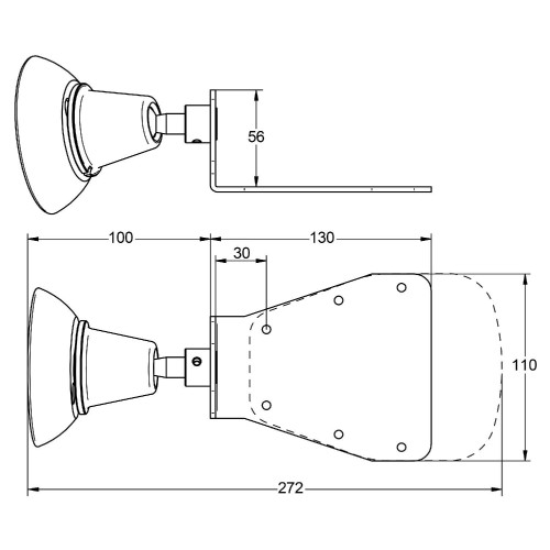 iLINESUP SOPORTE PARED NEGRO AJUSTABLE iLINE24 AUDIOPHONY