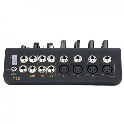 Mi6U MESA DE MEZCLAS USB 6CH 4 MIC + 2 ESTÉREO + 1 AUX AUDIOPHONY